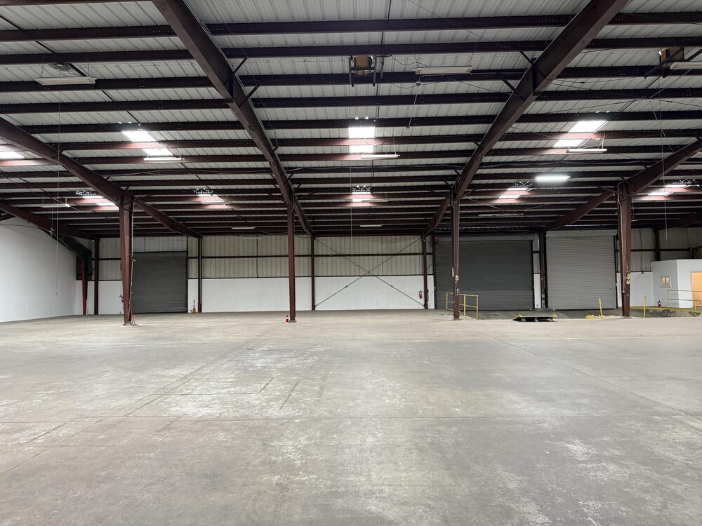 1555 Carroll Avenue warehouse interior with dock doors