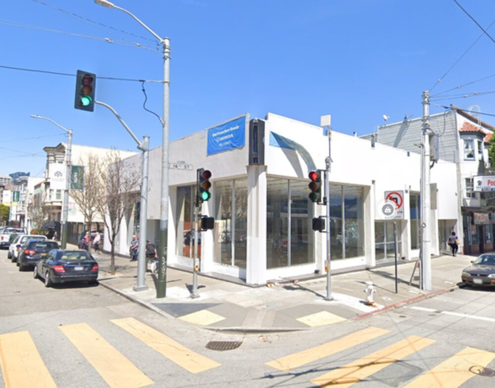 475 S Van Ness Avenue corner showroom building